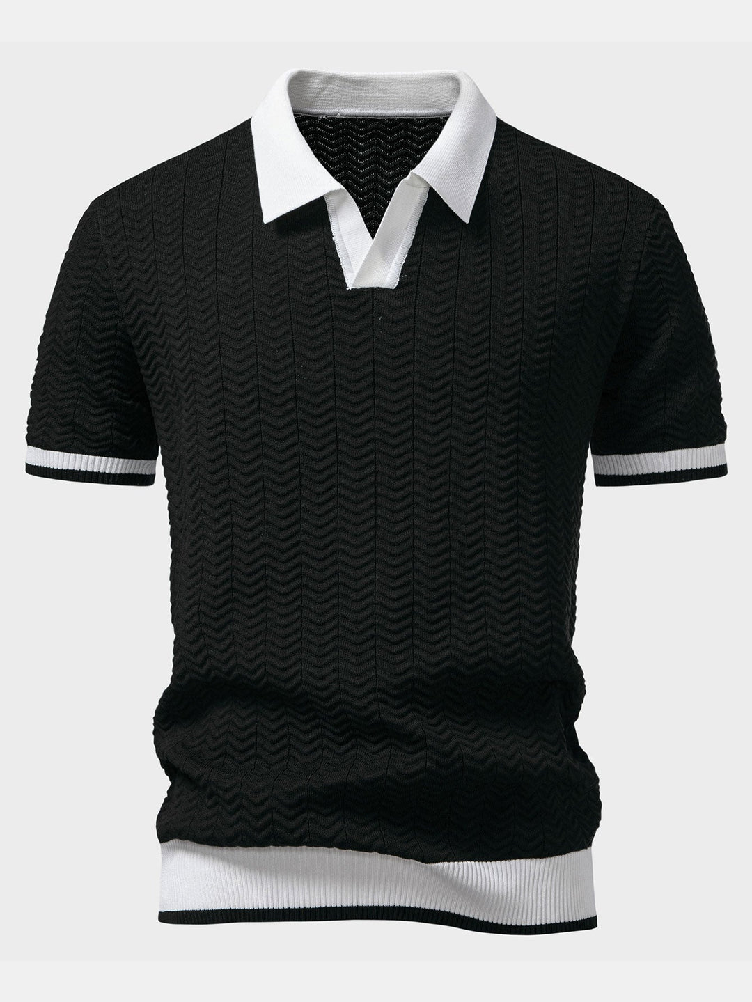 ASCOT Stickad Pikétröja
