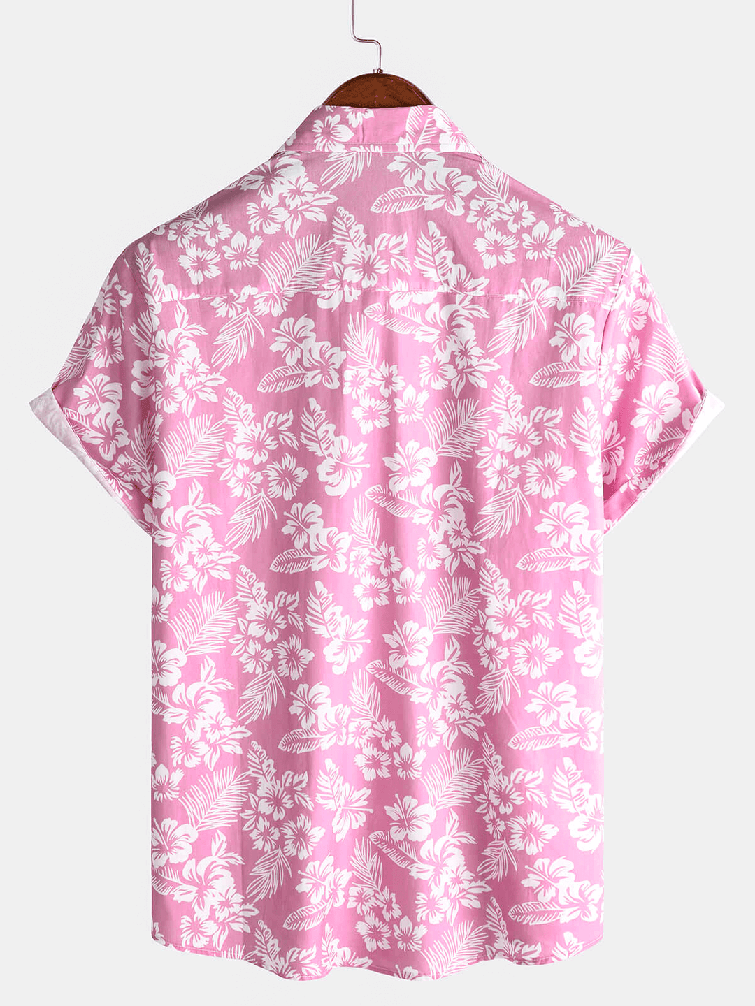 Van Elst Mode® | Hawaiiskjorta med Korta Ärmar och Blomstermönster