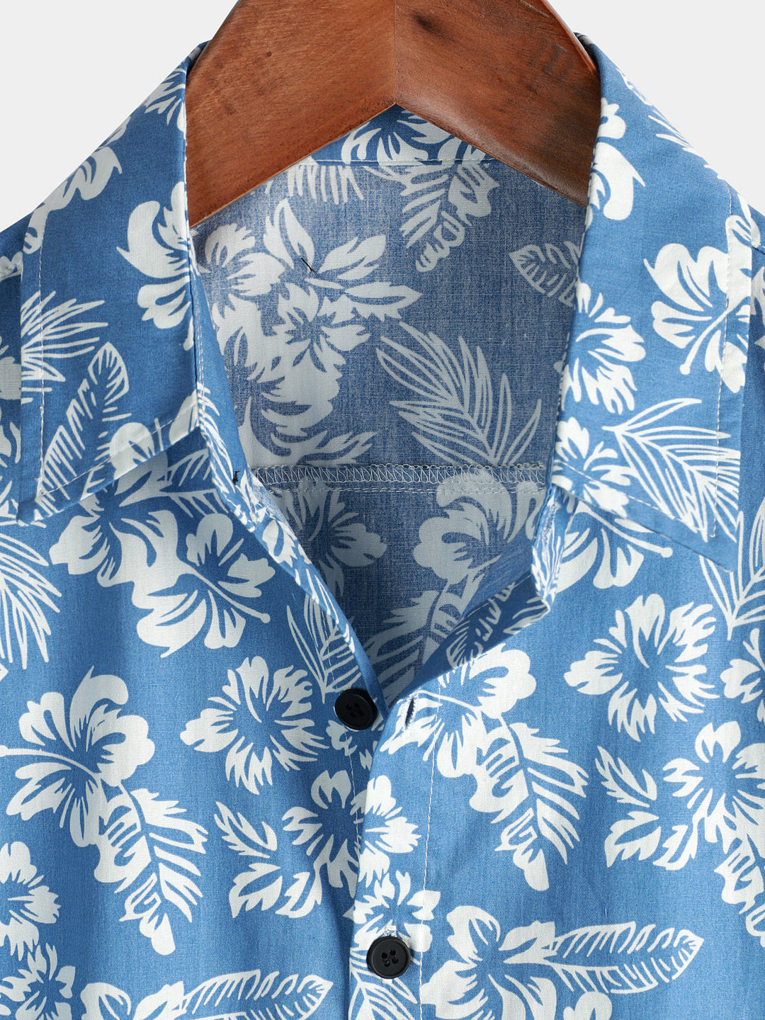 Van Elst Mode® | Hawaiiskjorta med Korta Ärmar och Blomstermönster