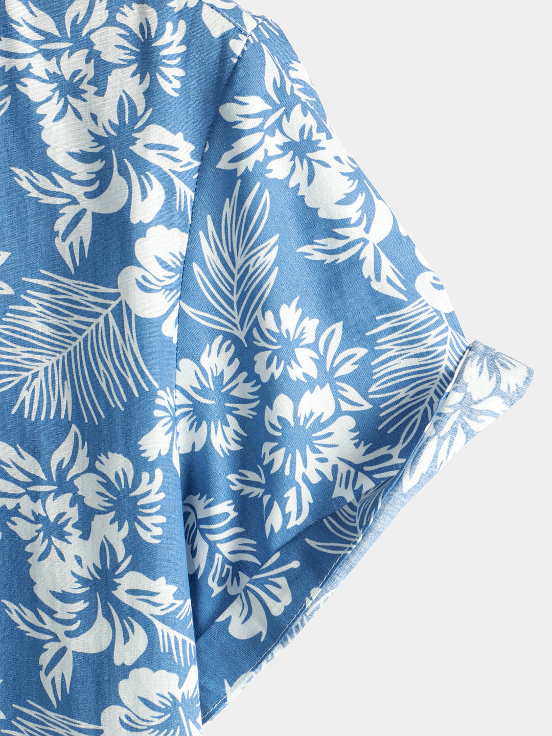 Van Elst Mode® | Hawaiiskjorta med Korta Ärmar och Blomstermönster