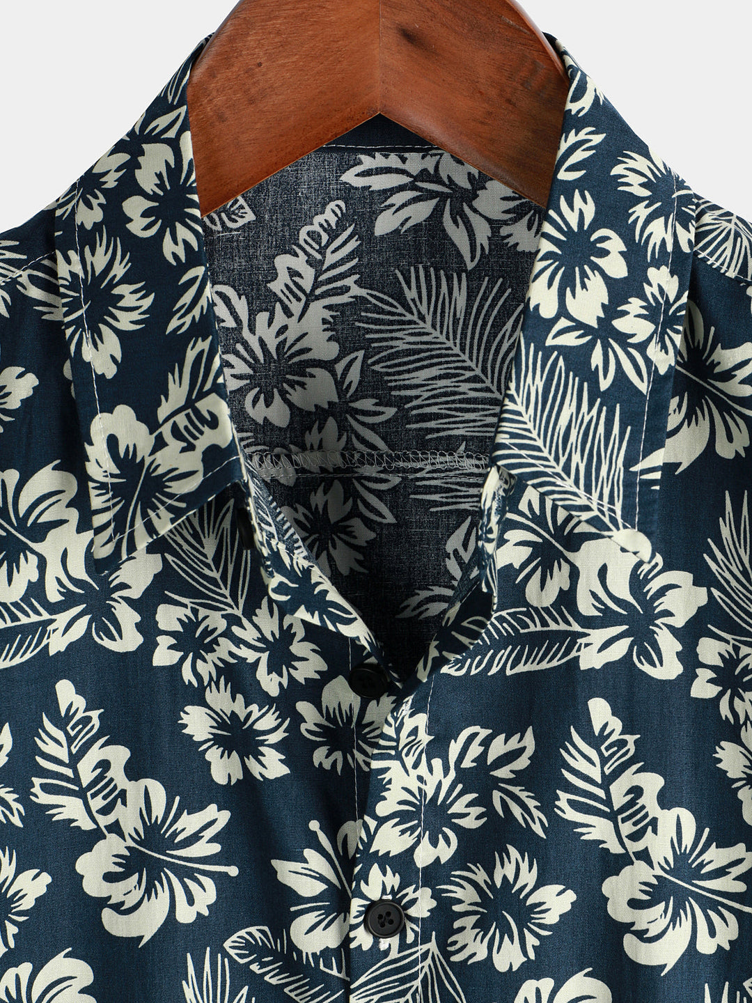 Van Elst Mode® | Bomull Hawaii Skjorta med Korta Ärmar