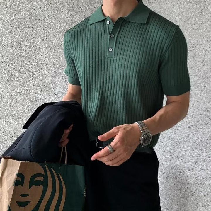 GIMCHEON Stickad Pikétröja