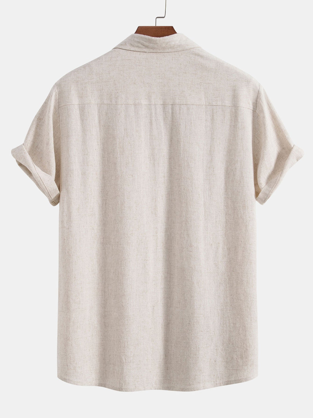 Linne Rayon Mix Skjorta med Knappar & Raka Ben Linnebyxor