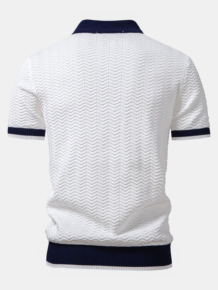 ASCOT Stickad Pikétröja