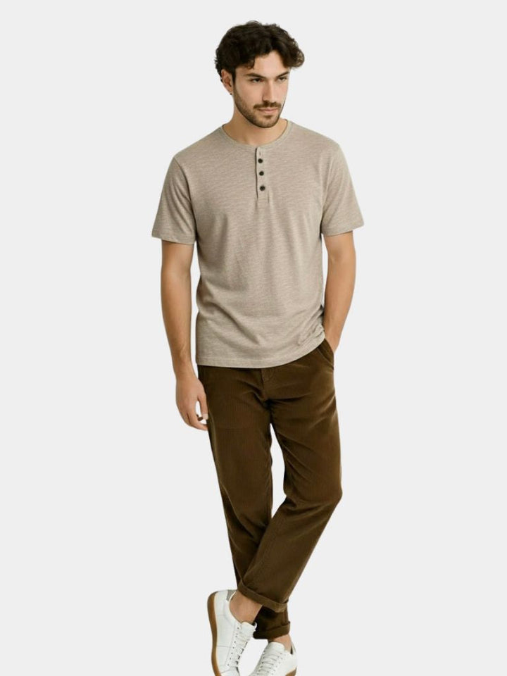 Adam | Premium Henley Skjorta