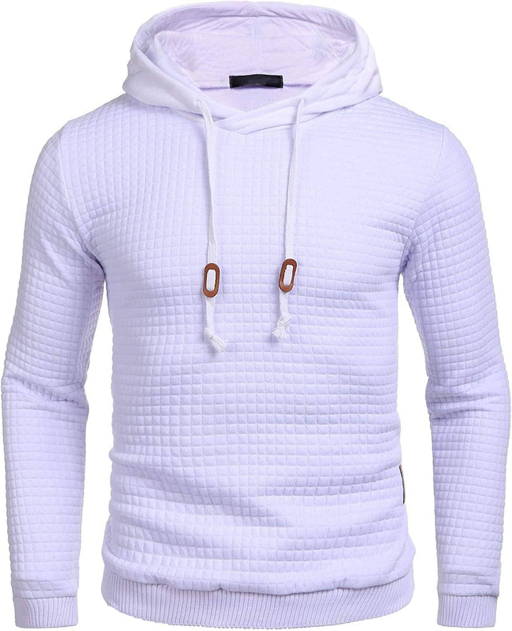 Gym Dragsnöre Rutig Jacquard Hoodie