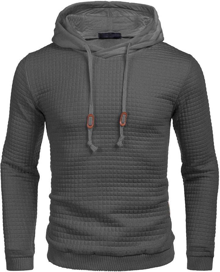 Gym Dragsnöre Rutig Jacquard Hoodie