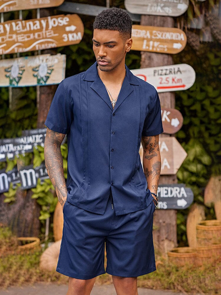 Casual Enfärgat Strand Outfit Set