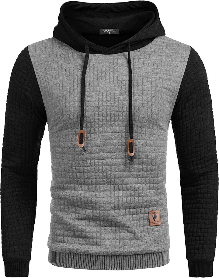 Gym Dragsnöre Rutig Jacquard Hoodie