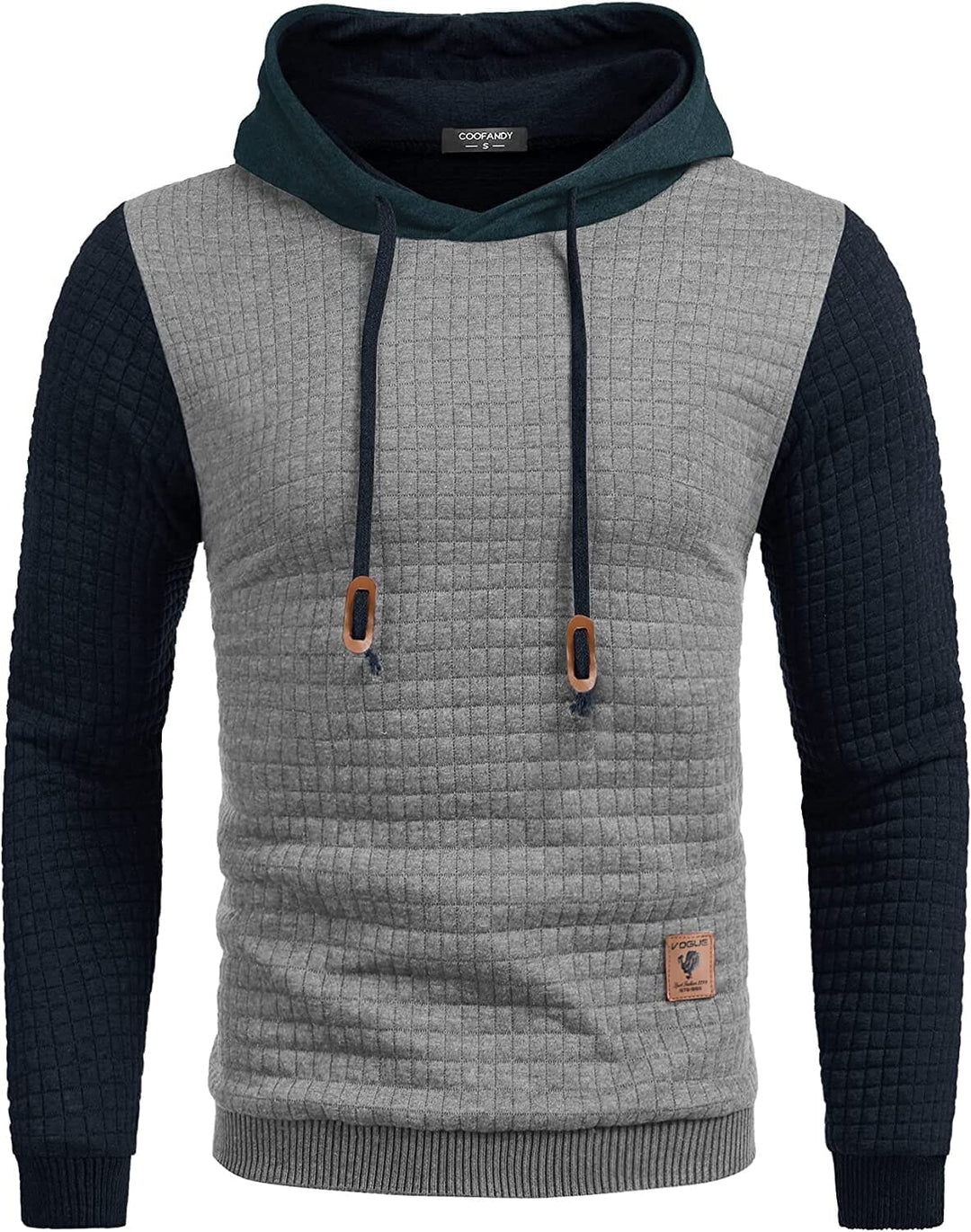 Gym Dragsnöre Rutig Jacquard Hoodie