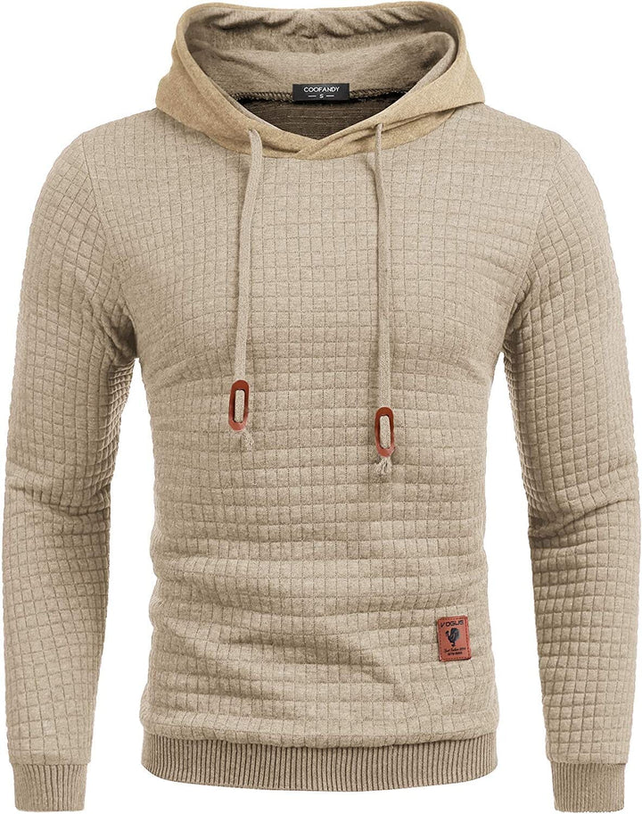 Gym Dragsnöre Rutig Jacquard Hoodie