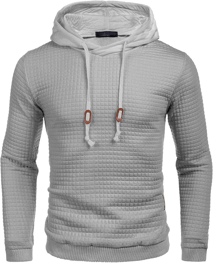 Gym Dragsnöre Rutig Jacquard Hoodie