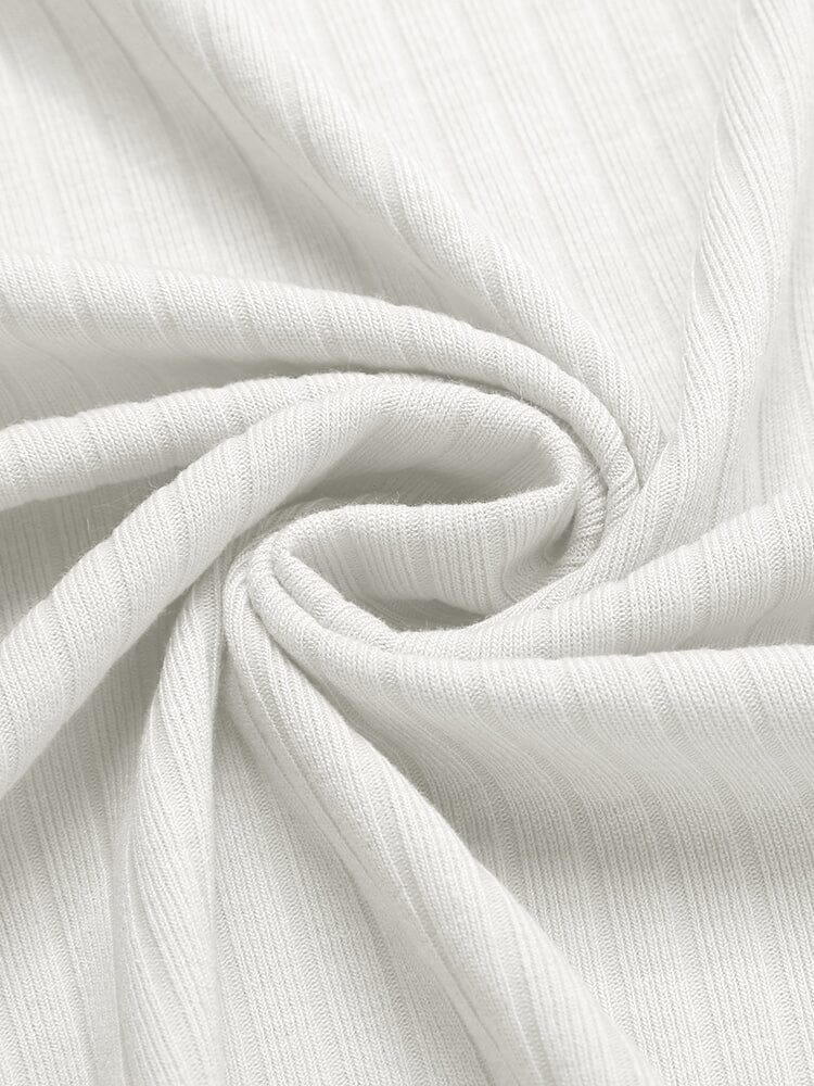 Sommar Stretch Ribbad Stickad Set