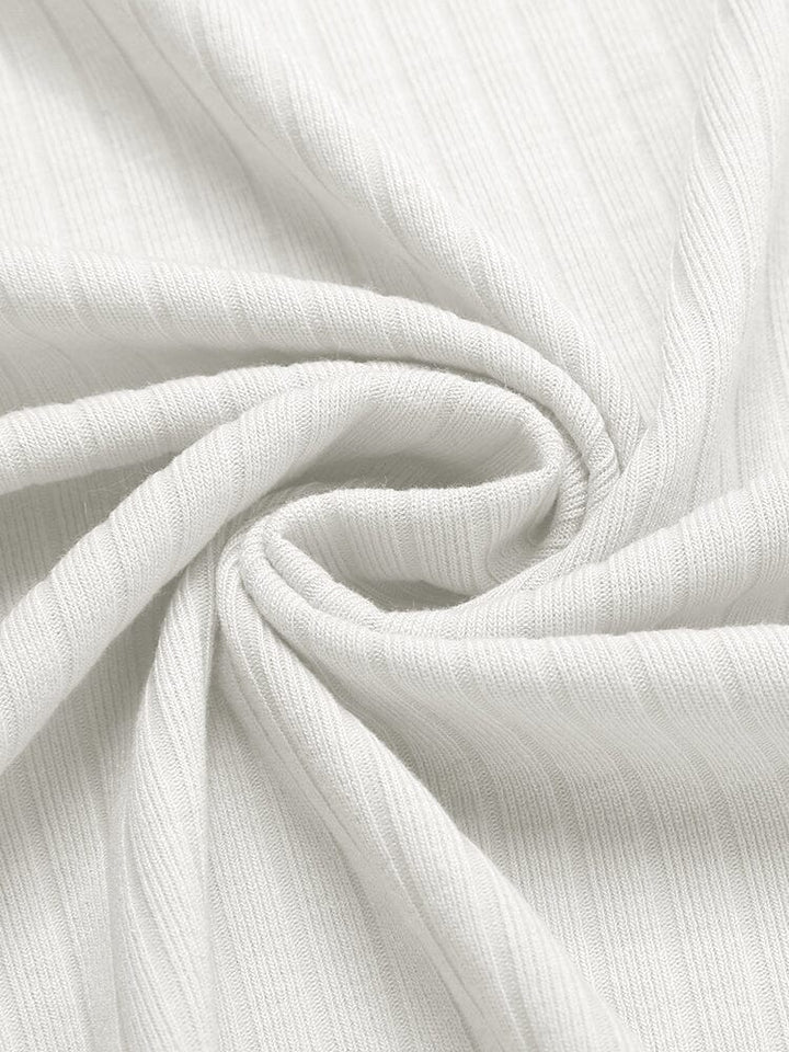 Sommar Stretch Ribbad Stickad Set