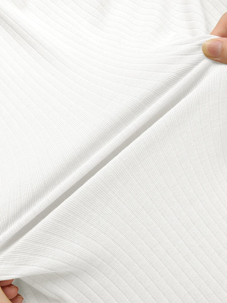 Sommar Stretch Ribbad Stickad Set