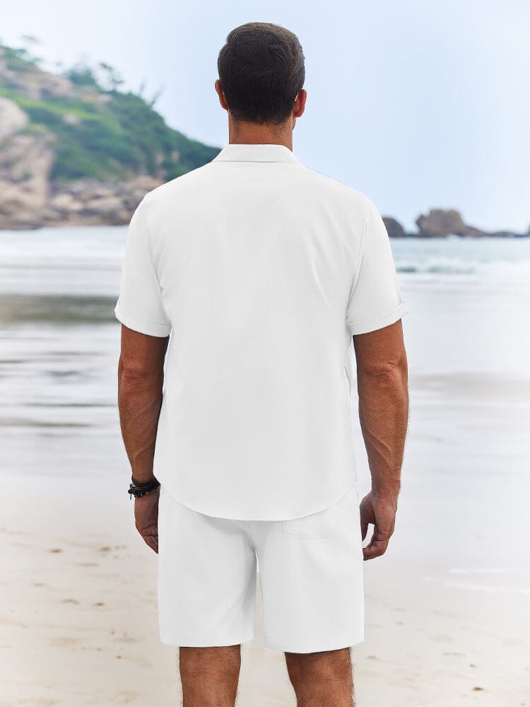Semester Texturerat Strandskjortset
