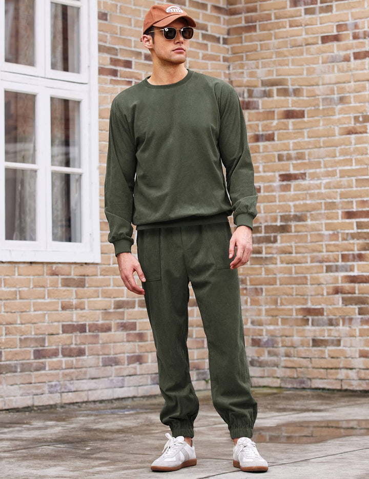 2-Delat Långärmd Pullover Sportset
