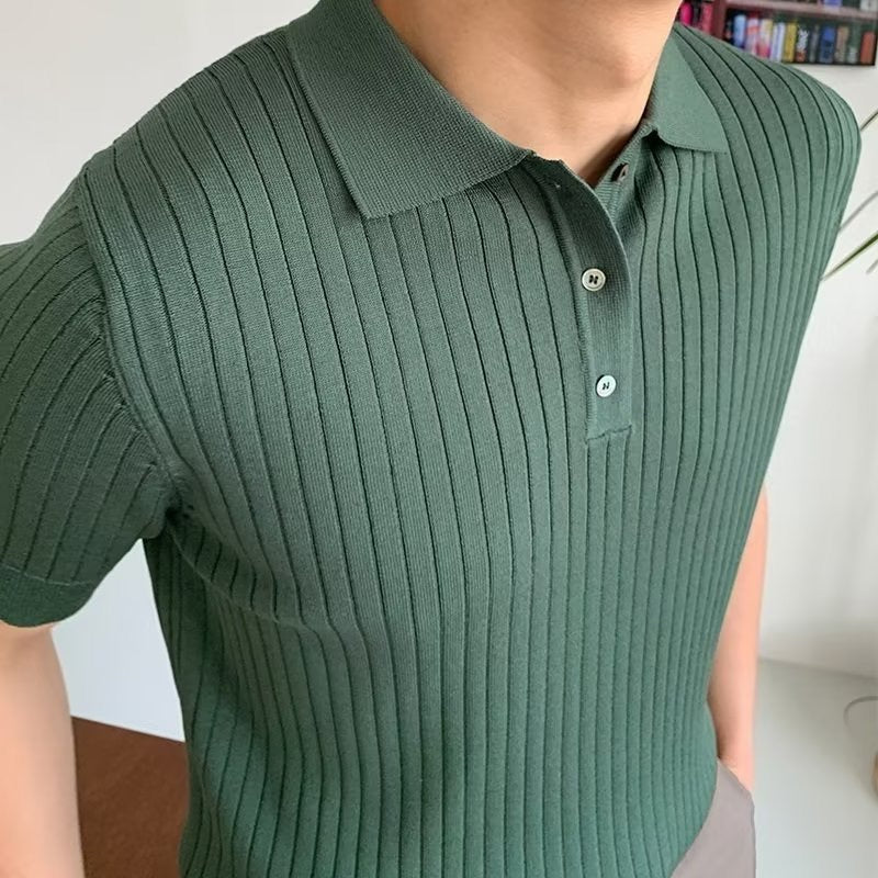 GIMCHEON Stickad Pikétröja