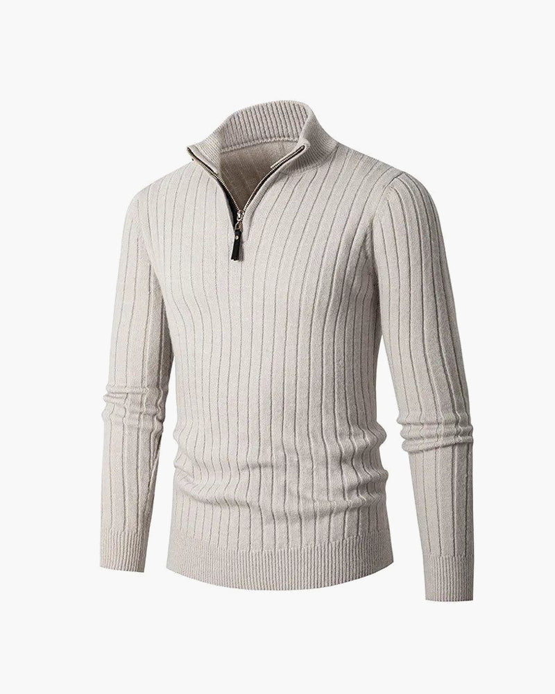 ZERMATT Hög Krage Half Zip Tröja