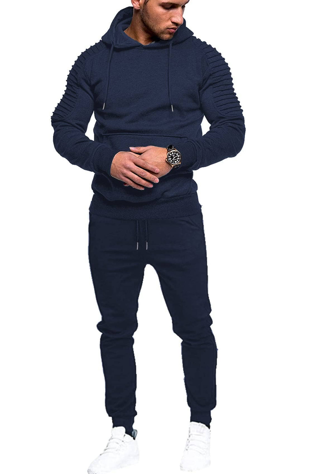 2-Delat Hoodie Jogging Atletisk Kostym