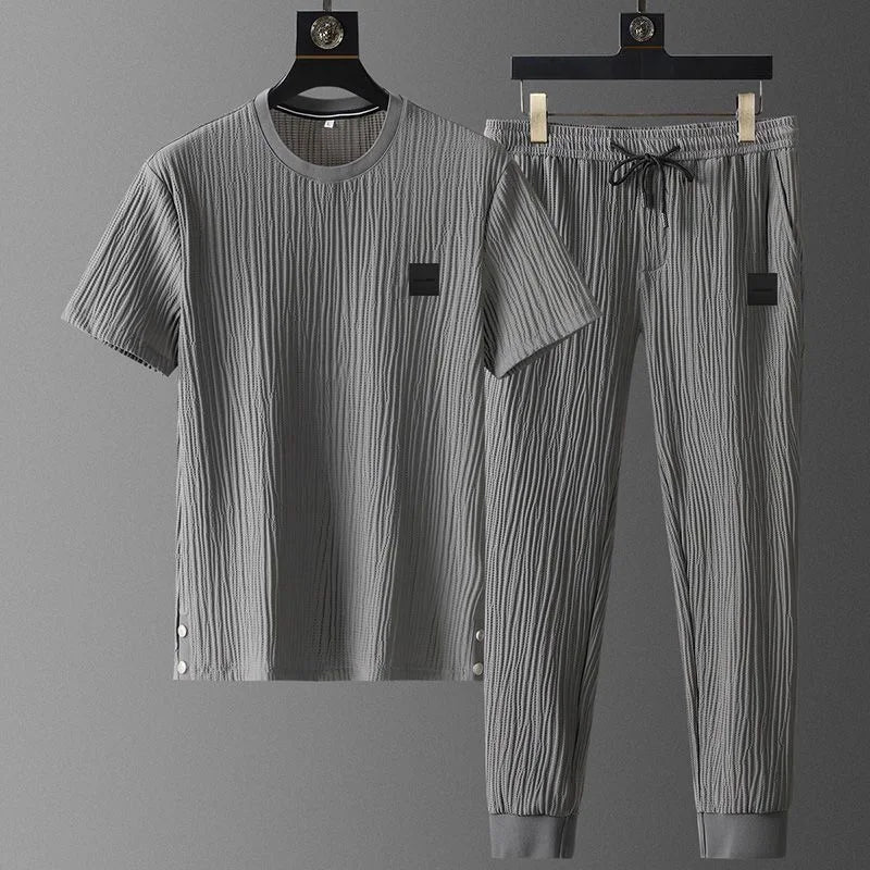 Milano Ribbat Lounge T-shirt & Byxset