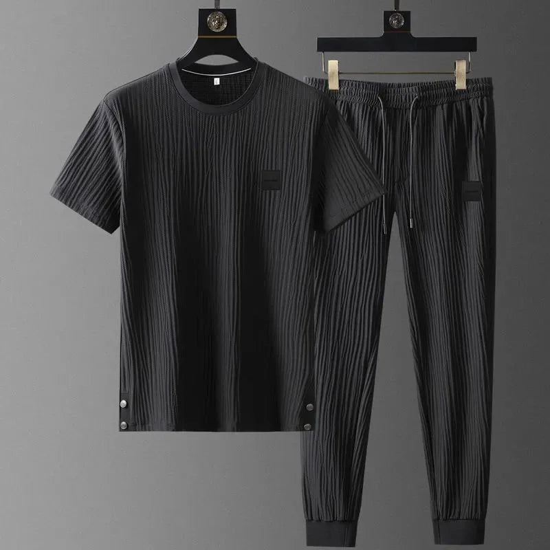 Milano Ribbat Lounge T-shirt & Byxset