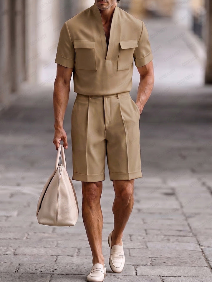 Urban Casual Mångfickor Matchande Set