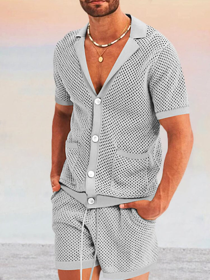 Casual Andningsbart Nät Set