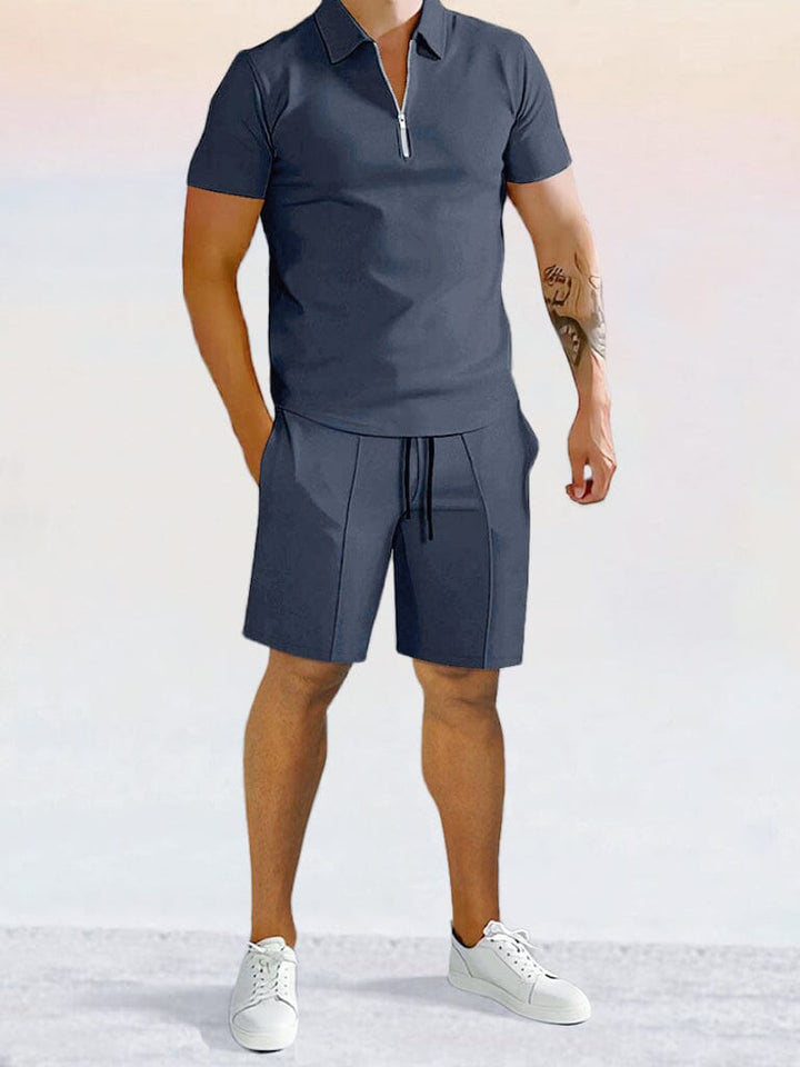 Casual Enfärgad Pikétröja Set
