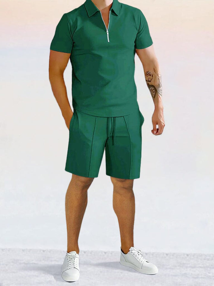 Casual Enfärgad Pikétröja Set