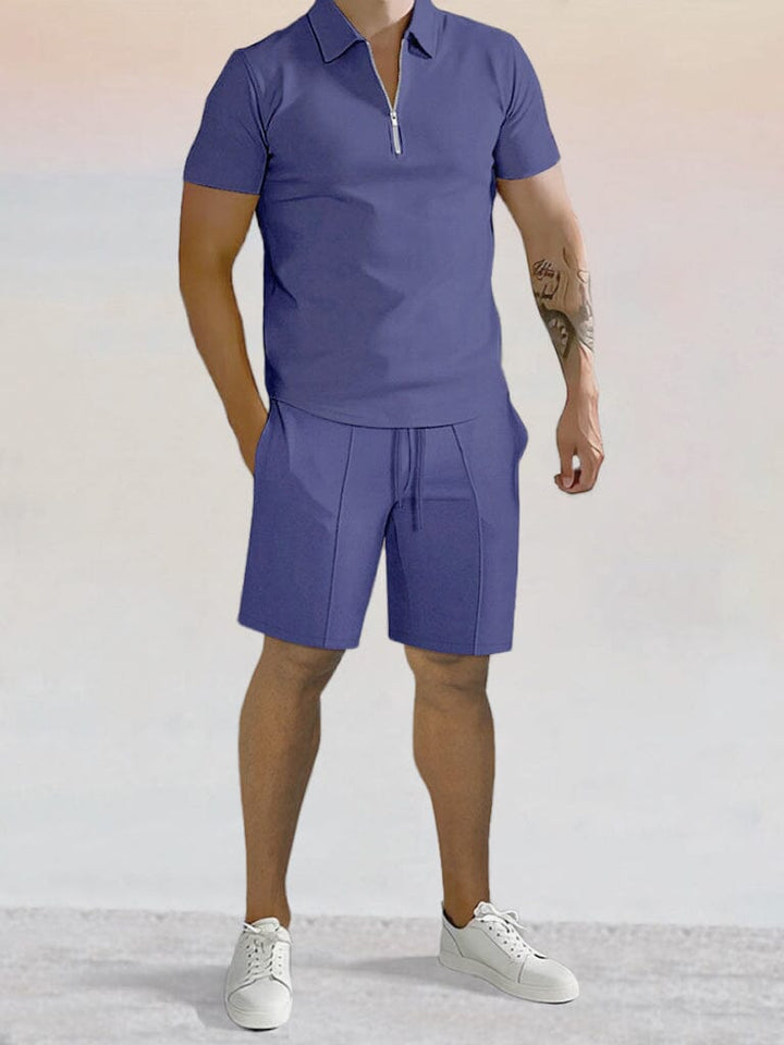 Casual Enfärgad Pikétröja Set