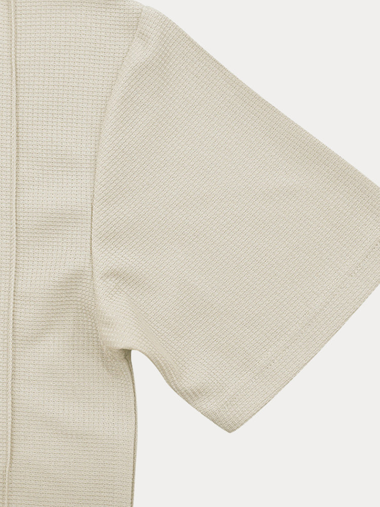 Athleisure Löst Sittande Waffle 2-Delat Set