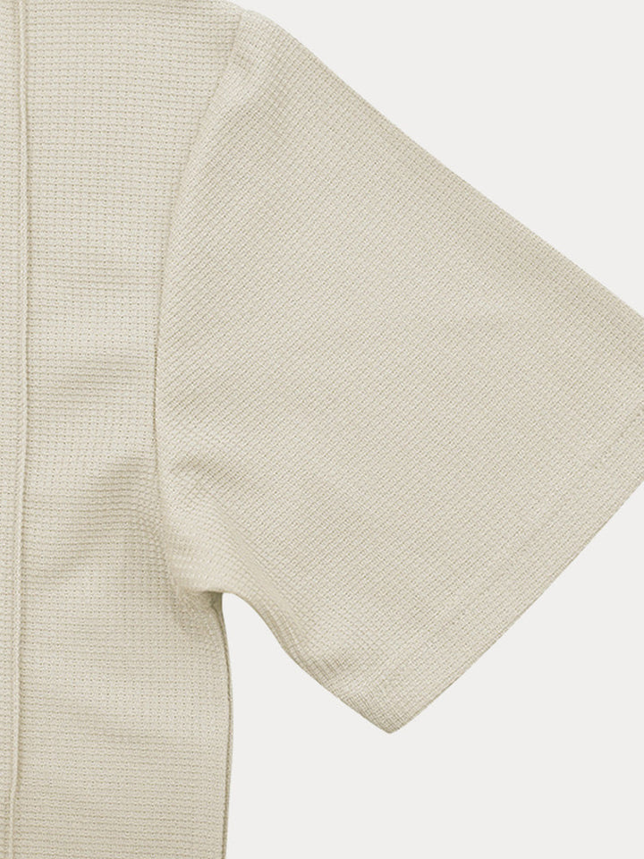 Athleisure Löst Sittande Waffle 2-Delat Set