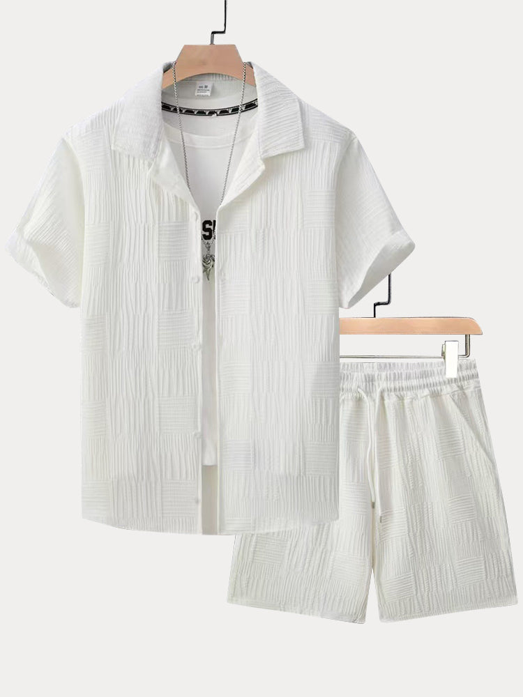 Urban Avslappnat Jacquard Texturerat Set