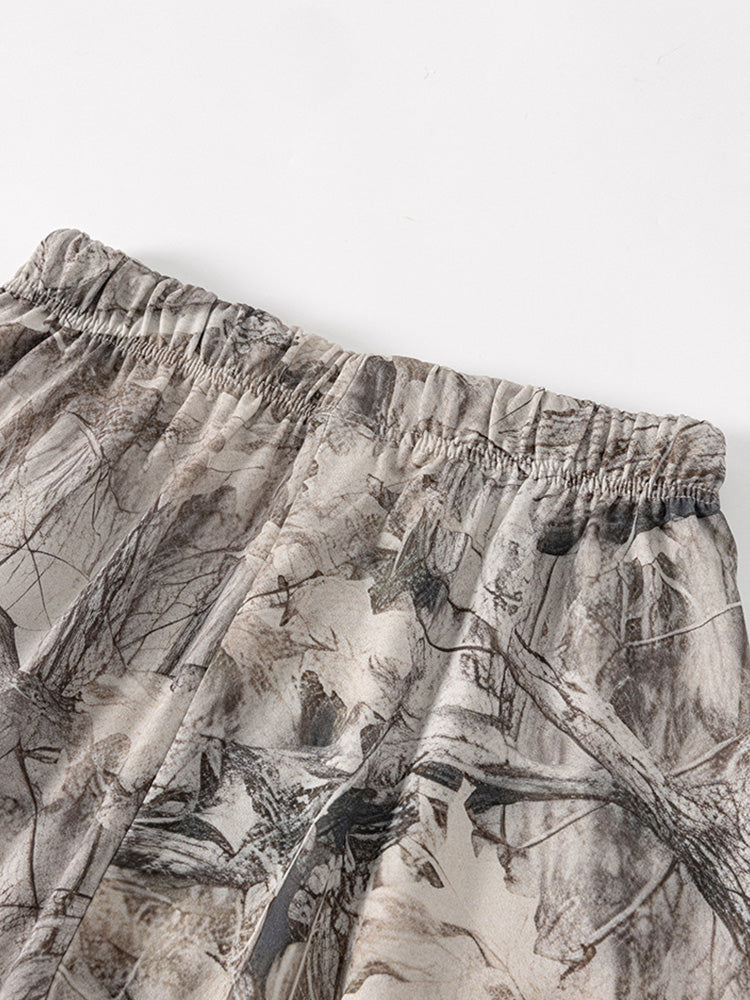 Herr Abstrakt Bläck Tryck 2-Delat T-Shirt & Shorts