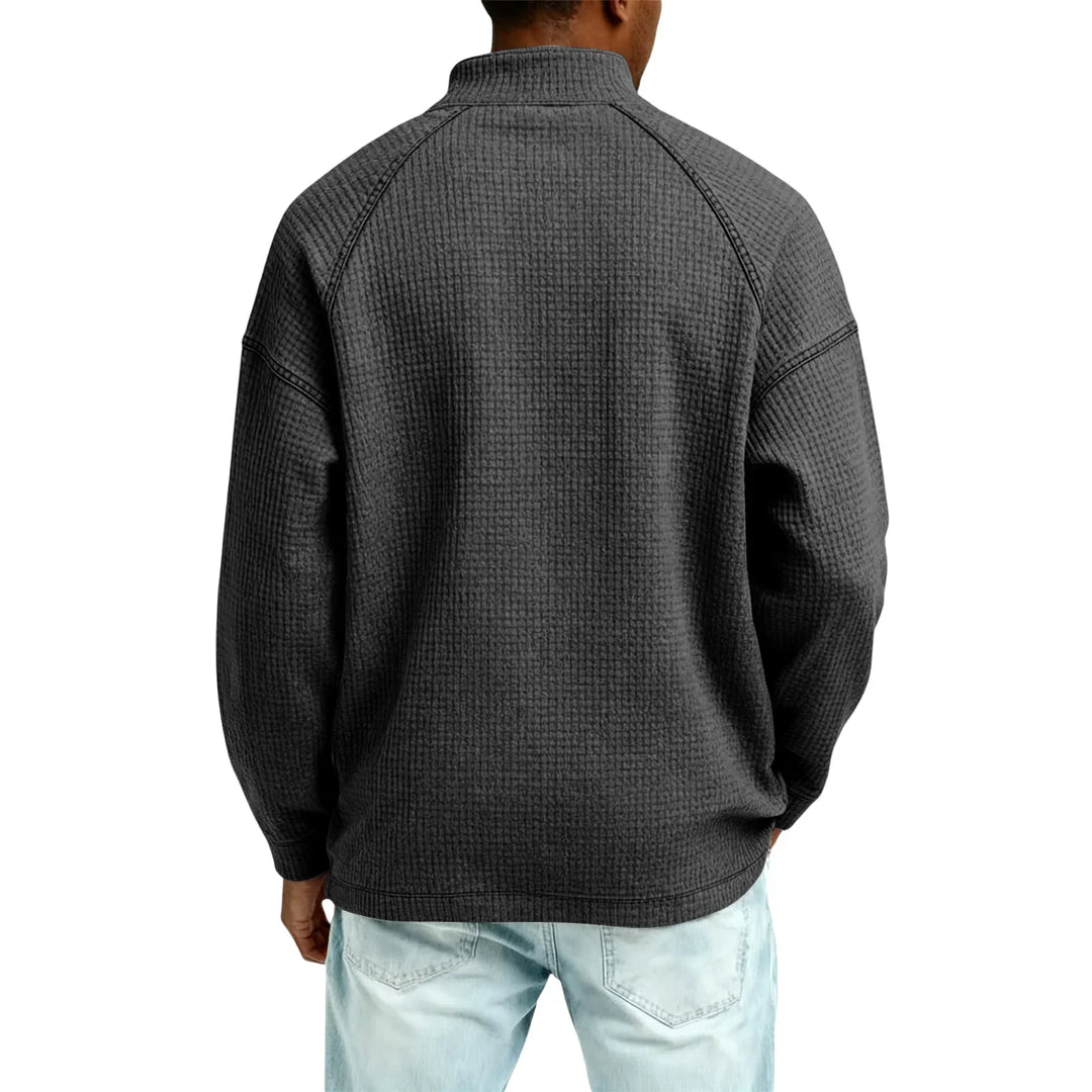 Beeckhoven™ | Stickad tröja med vågmönster för män