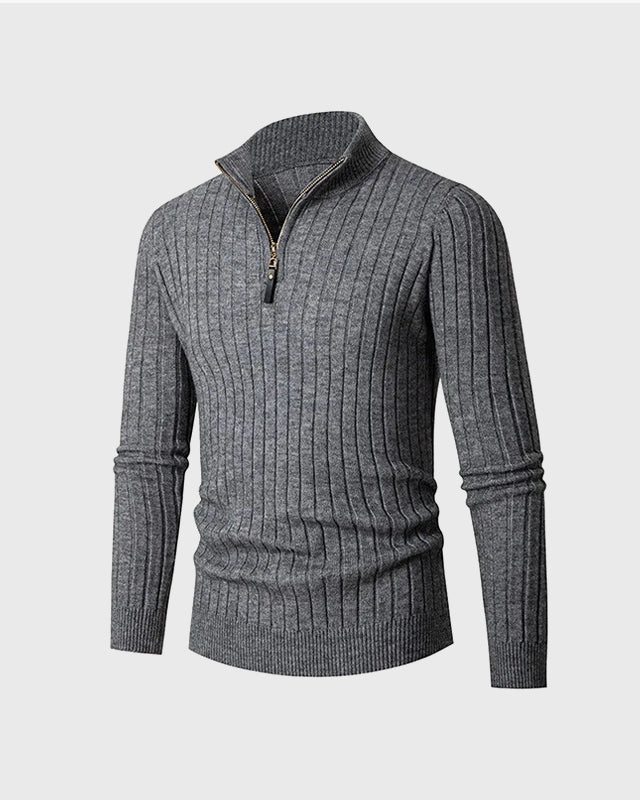 ZERMATT Hög Krage Half Zip Tröja