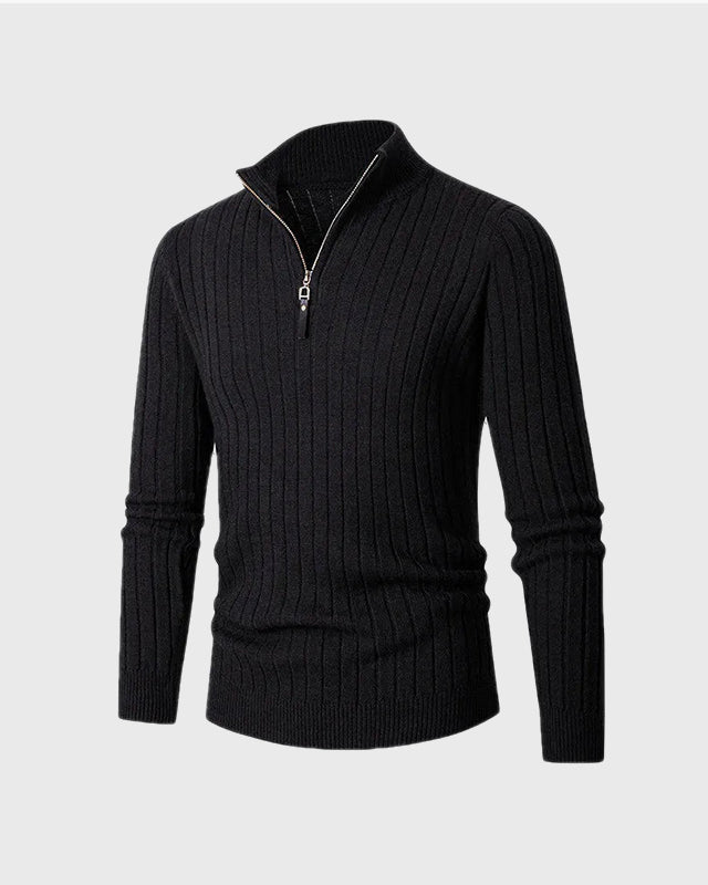 ZERMATT Hög Krage Half Zip Tröja