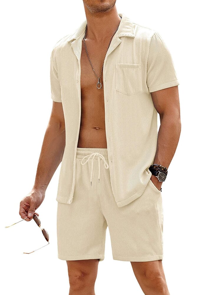Casual 2-Delat Strand Outfit Set