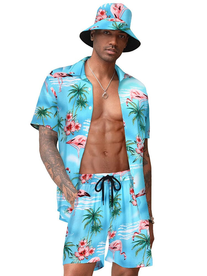 Hawaiiansk Strand Set med Hink Hatt