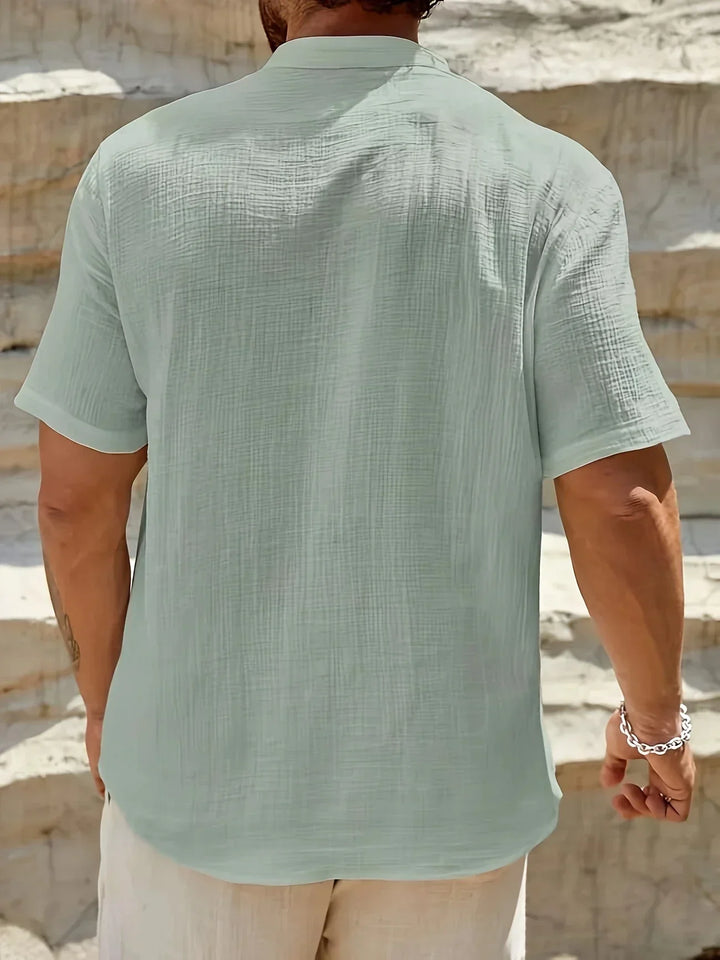 Leblanc™ | Chemise d’été élégante à col montant