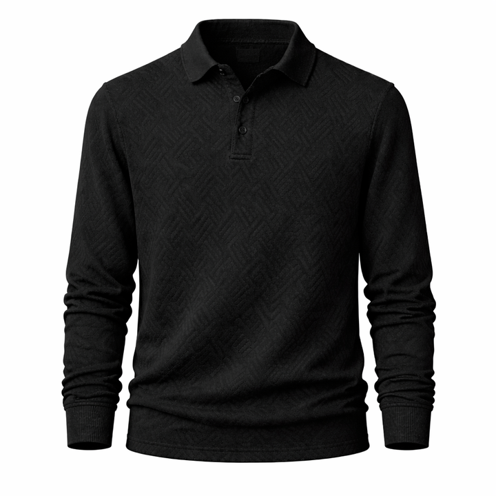 FRESH LABEL | Enzo Långärmd Pikétröja