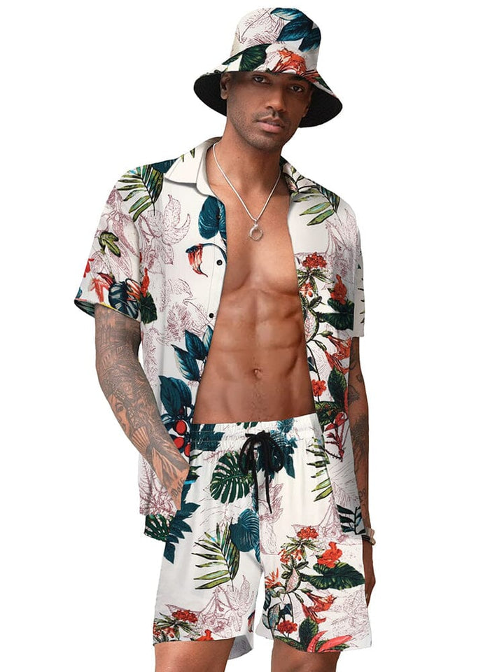 Hawaiiansk Strand Set med Hink Hatt
