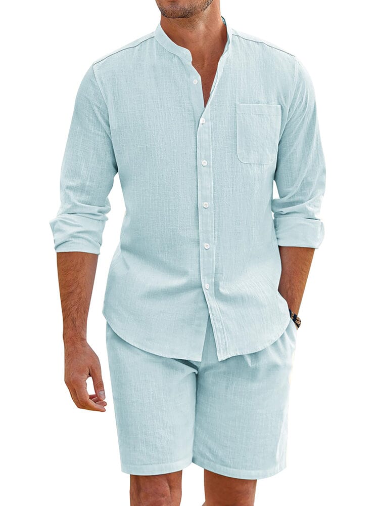 Casual 100% Bomull Strandskjortset