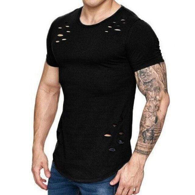 T-shirt med Håldesign
