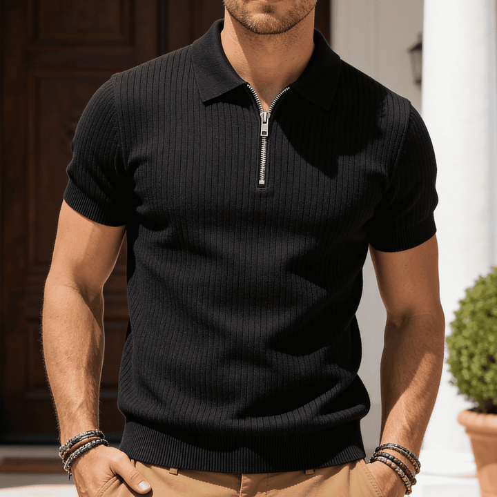 De Matteo Swiss Knit Pikétröja