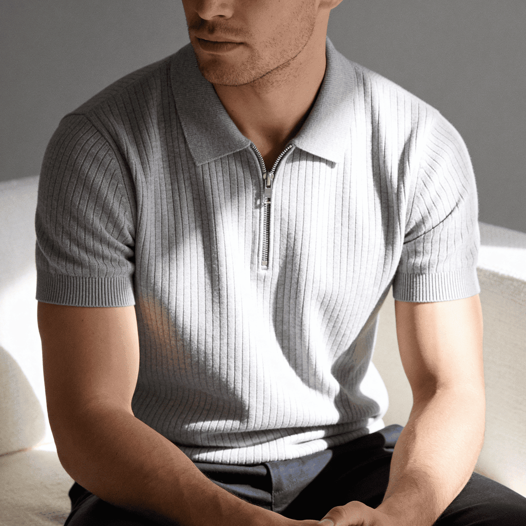 De Matteo Swiss Knit Pikétröja